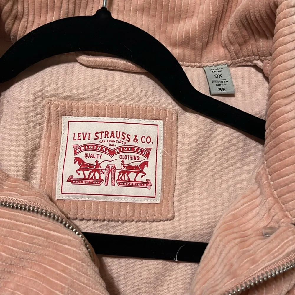 Womens Plus 3x LEVIS corduroy button up jacket/shirt - Picture 2 of 4